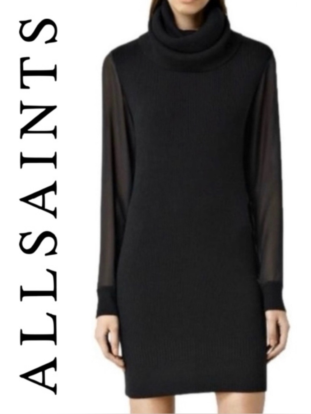 All Saints Milo Funnel Dress